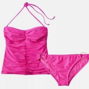 NWT Xhilaration Hot Pink 2 Peice Bathing Suit Smal